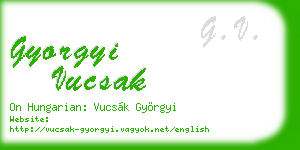 gyorgyi vucsak business card