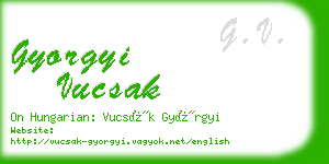 gyorgyi vucsak business card